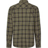 Marškiniai SEELAND Glen Flannel Shirt Grape Leaf/Dark Navy Check