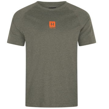 Marškinėliai HARKILA Instinct S/S (Green Melange)