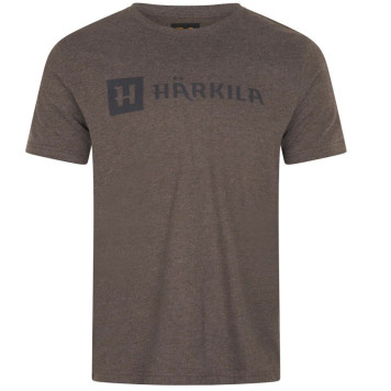T-Shirt HARKILA Identity S/S (Brown melange)