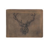 Wallet With Stag Decoration GREENBURRY 1705-RS-25 (Horizontal)