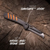 Peilis Outdoor Edge Razor HTX 5.0" Folder Gray/Orange (HTX50Y-6C)