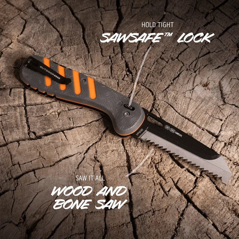 Knife Outdoor Edge Razor HTX 3.5" Folder Gray/Orange (HTX35Y-6C)