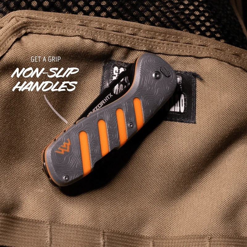 Peilis Outdoor Edge Razor HTX 3.0" Folder Gray/Orange (HTX30Y-6C)