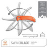 Peilis Outdoor Edge SwingBlade 2 in 1 Orange (SZ-20NC)
