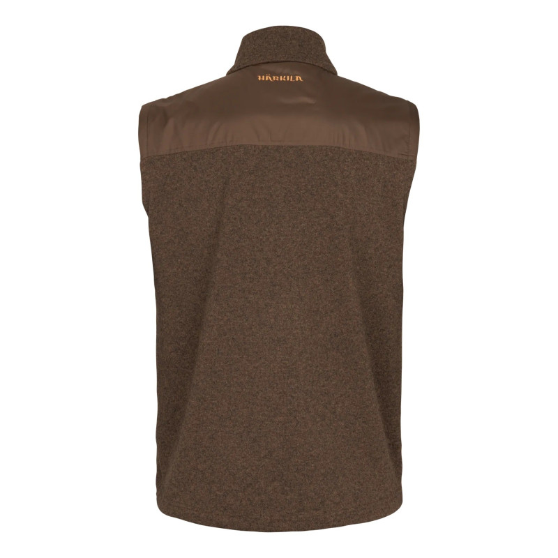 Waistcoat HARKILA Kalix Fleece (Dark Earth)