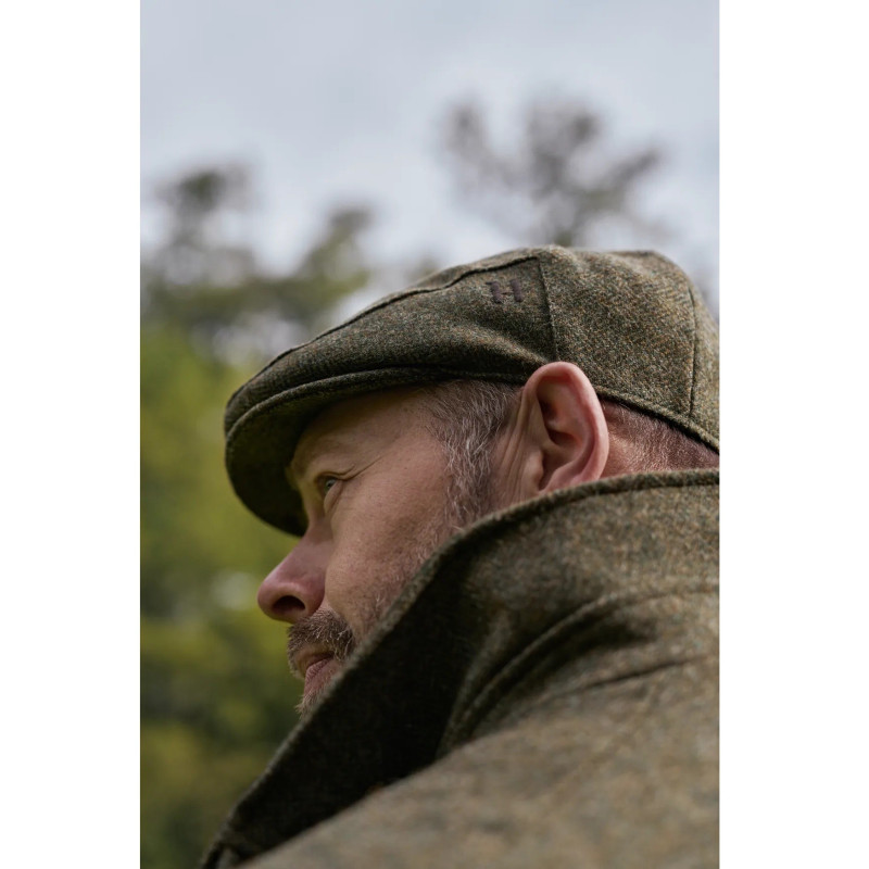 Cap HARKILA Kenmore CI Flat (Forest green/Herringbone)