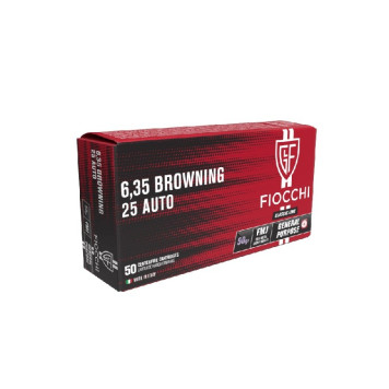 Šoviniai FIOCCHI BROWNING/ 25 AUTO kal. 6.35 AUTO FMJ 50 (706350)