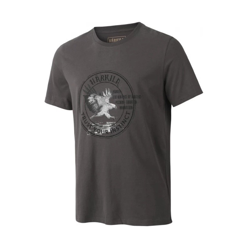 Marškinėliai HARKILA Wildlife Eagle S/S Mulch grey