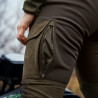 Women trousers HARKILA Scandinavian Willow green/Deep brown