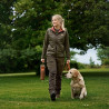 Women trousers HARKILA Scandinavian Willow green/Deep brown