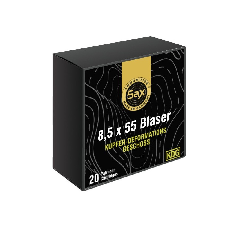 Šoviniai SAX kal. 8.5x55 Blaser KDG-S 11.2g/174gr M0148.5