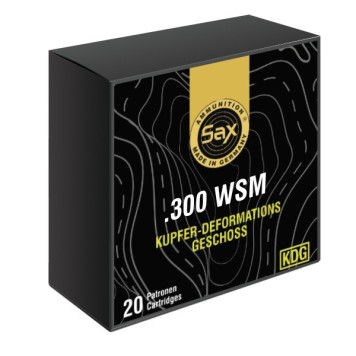 Šoviniai SAX kal. 300 WSM KDG-S 10.5g/162gr M0038.2