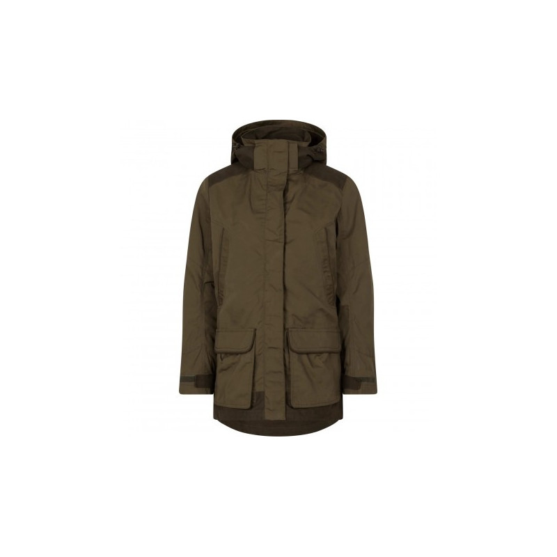 Women Jacket SEELAND Key-Point Kora Pine green/Grizzly brown (38)