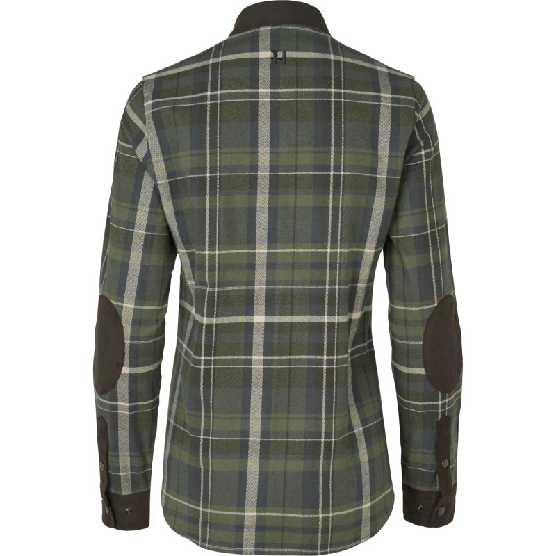Women Shirt HARKILA Pajala L/S Olive check