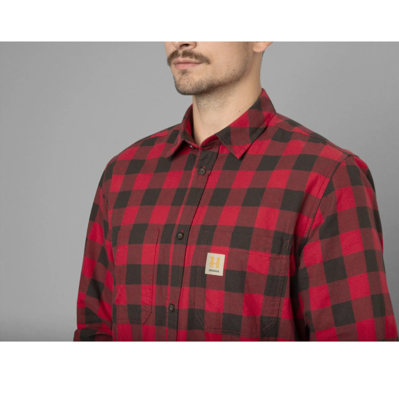 Shirt HARKILA Scandinavian Red check (M)
