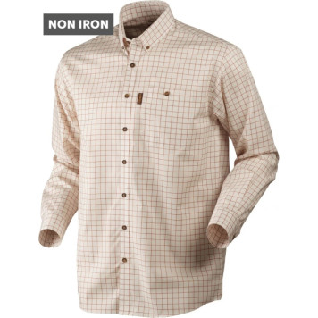 Shirt HARKILA Stenstorp Burnt orange check XL