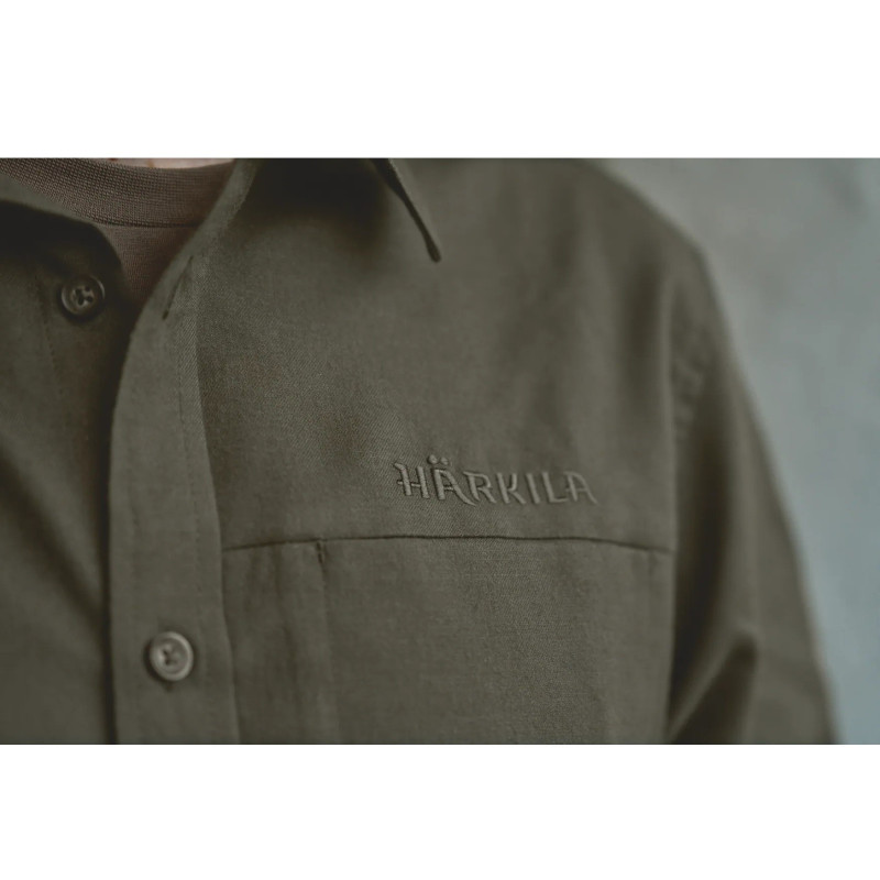Marškiniai HARKILA Alto L/S Willow green (M)