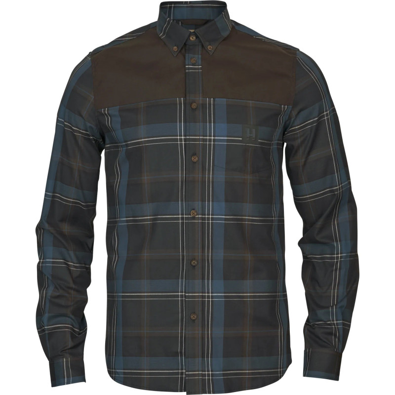 Shirt HARKILA Anker L/S Dark navy (M)