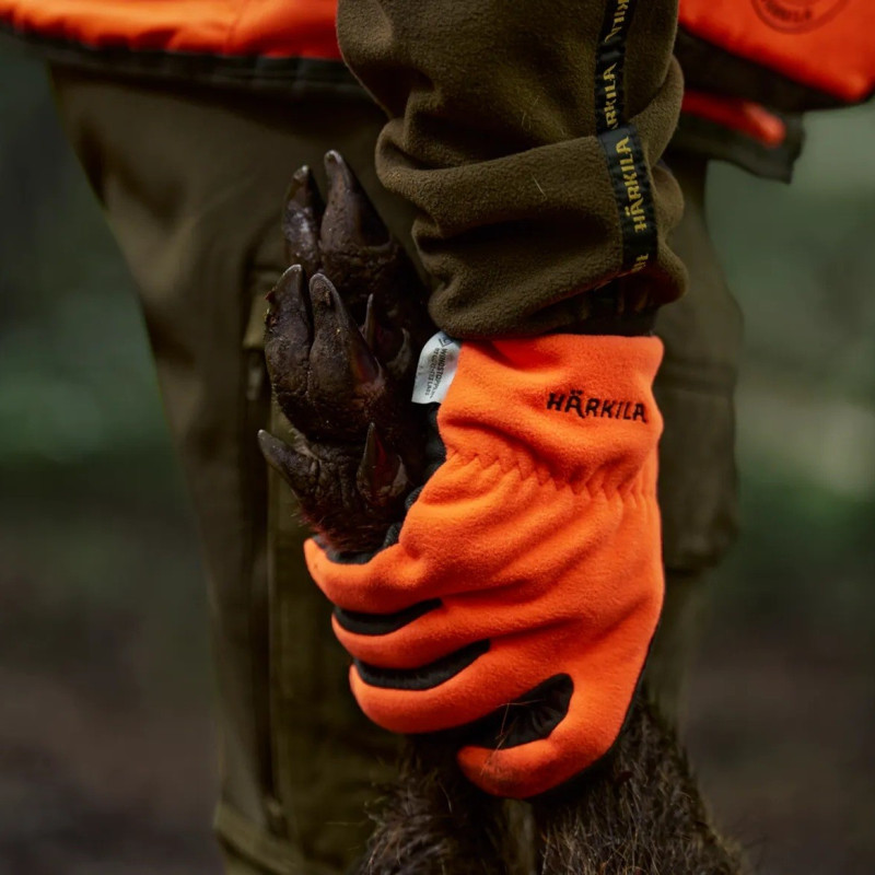 Pirštinės HARKILA Wildboar Pro shooter Blaze WSP (Orange blaze/Brown)