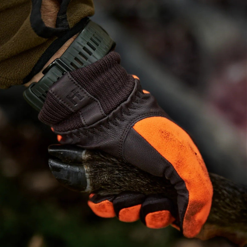Pirštinės HARKILA Wildboar Pro shooter Blaze WSP (Orange blaze/Brown)
