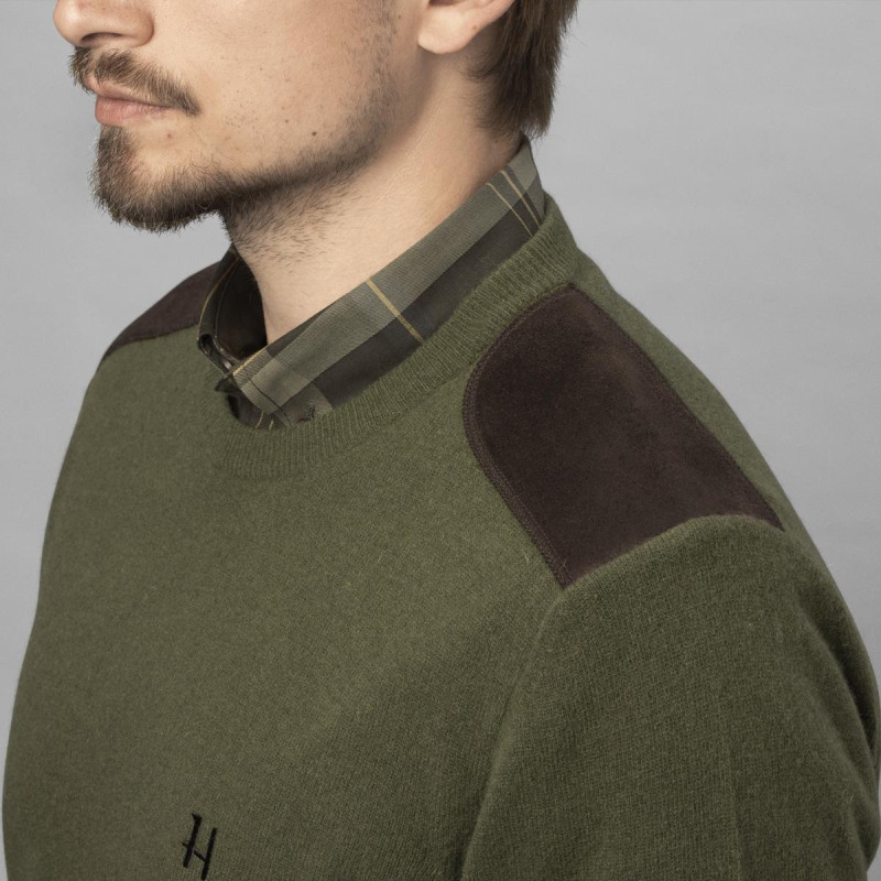 Megztinis HARKILA Arran lambswool Olive (M)