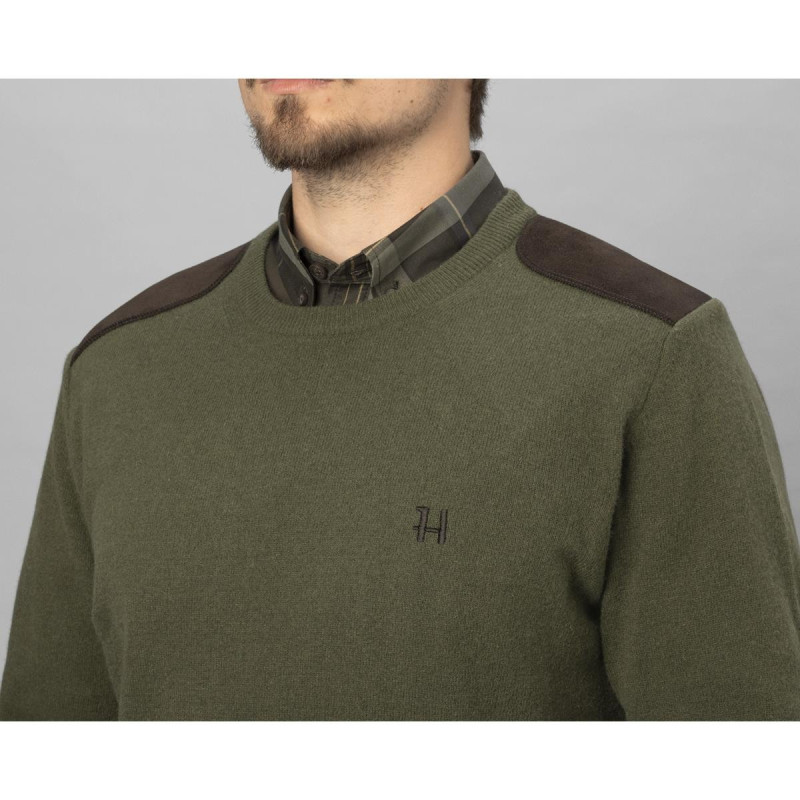 Megztinis HARKILA Arran lambswool Olive (M)