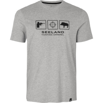 T-Shirt SEELAND Lanner Dark grey melange M