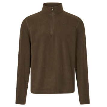 Fleece Jacket SEELAND Benjamin half zip (Dark brown)