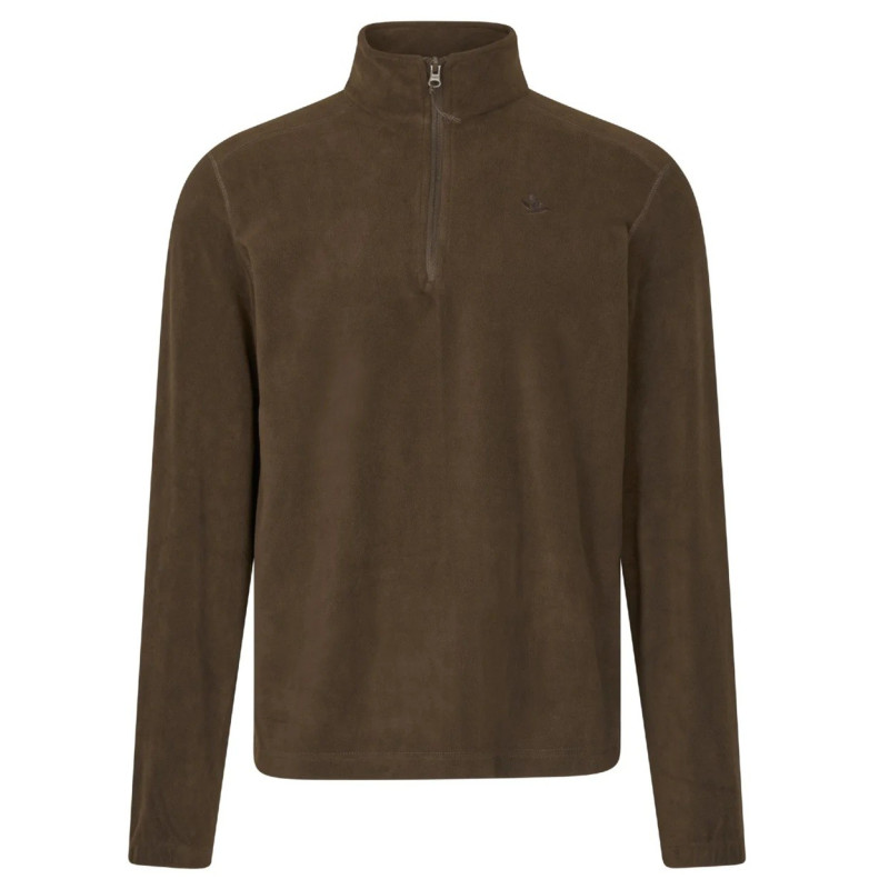 Fleece Jacket SEELAND Benjamin half zip (Dark brown)