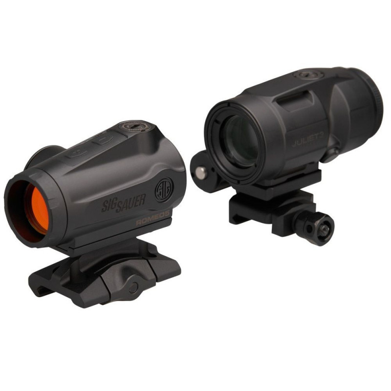 Reflex Sight Sig Sauer ROMEO5 GEN II 2 MOA RED DOT JULIET3-MICRO 3X22MM MAGNIFIER (SORJ5101)