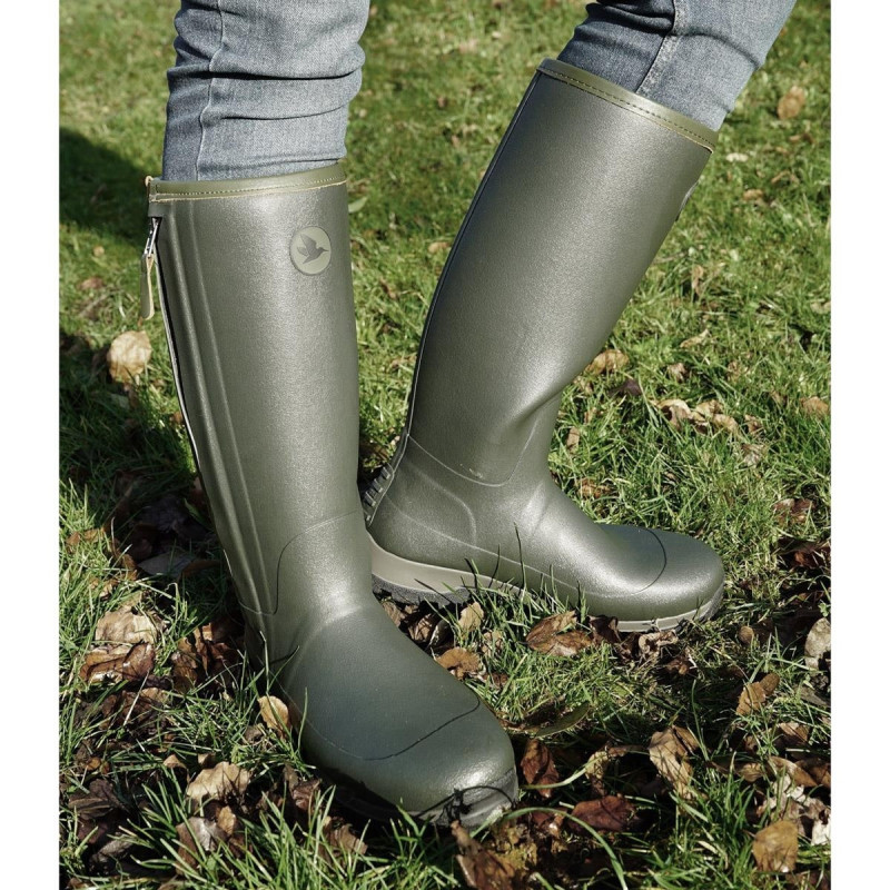 Rubber boots SEELAND Noble Zip (Dark olive)