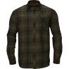 Shirt HARKILA Driven Hunt flannel Olive green check