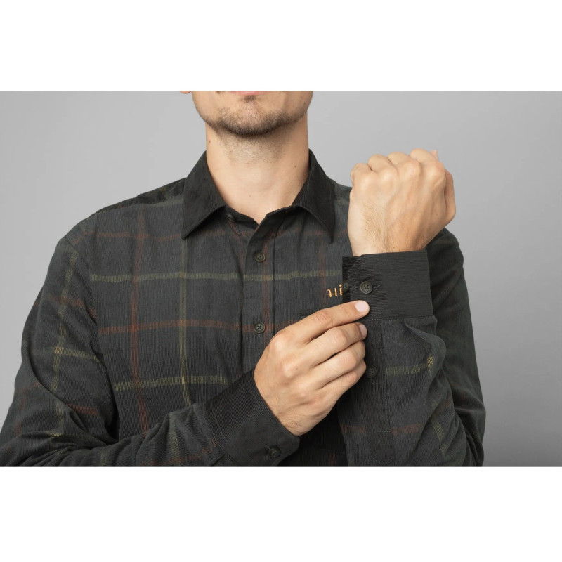 Shirt HARKILA Kaldfjord corduroy check Phantom