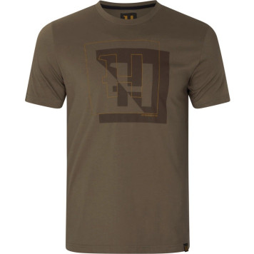 T-Shirt HARKILA H-Logo S/S (Major brown)