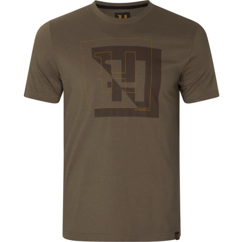 T-Shirt HARKILA H-Logo S/S (Major brown)