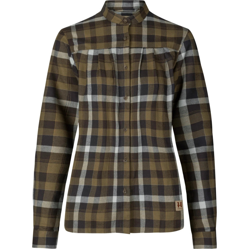 Women shirt HARKILA Sigrid L/S (Willow green/Phantom)