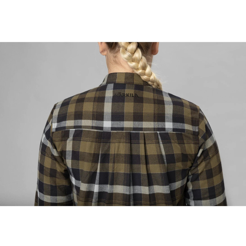 Women shirt HARKILA Sigrid L/S (Willow green/Phantom)