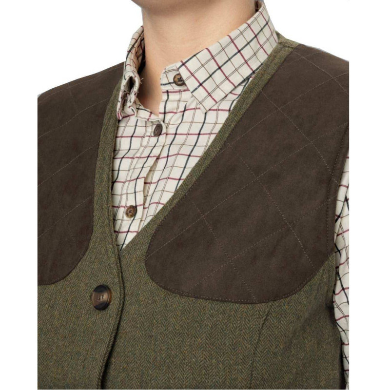 Women Waistcoat HARKILA Hillside Harriet (Moss green)