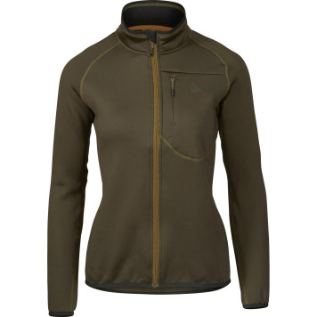 Moteriškas džemperis HARKILA Hawker full zip (Pine green)