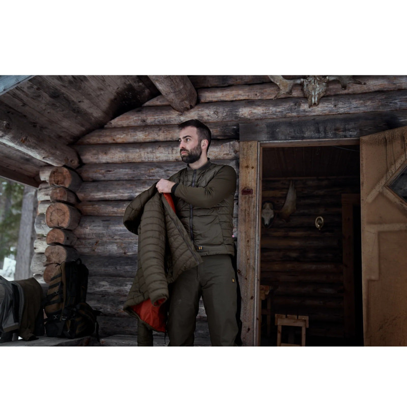 Waistcoat HARKILA Logmar Insulated packable (Willow green)
