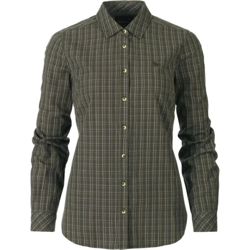 Moteriški marškiniai SEELAND Claire (Olive night check)