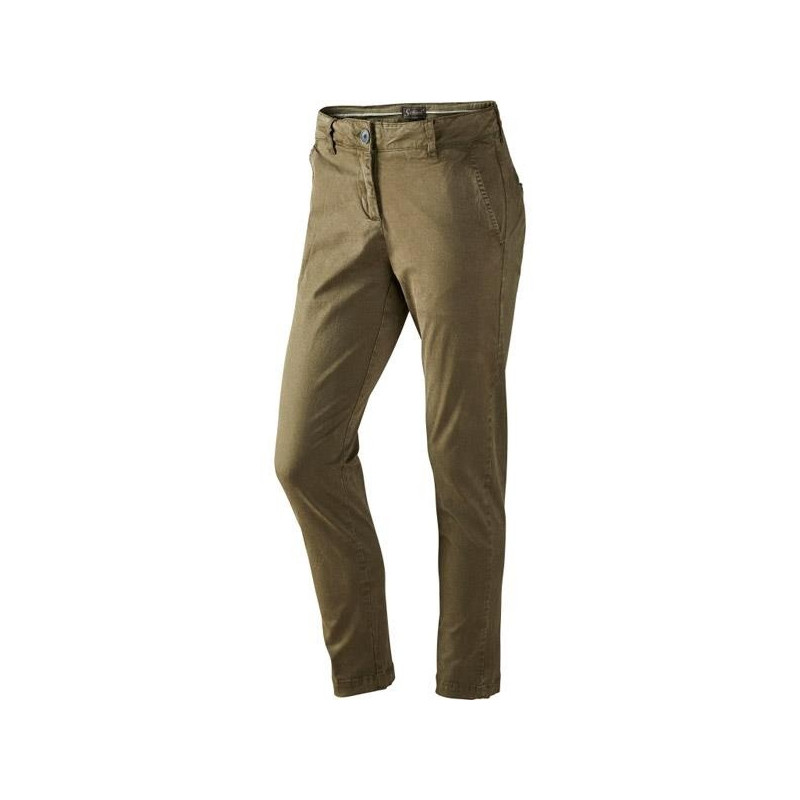 Women trousers SEELAND Constance (Moss green)