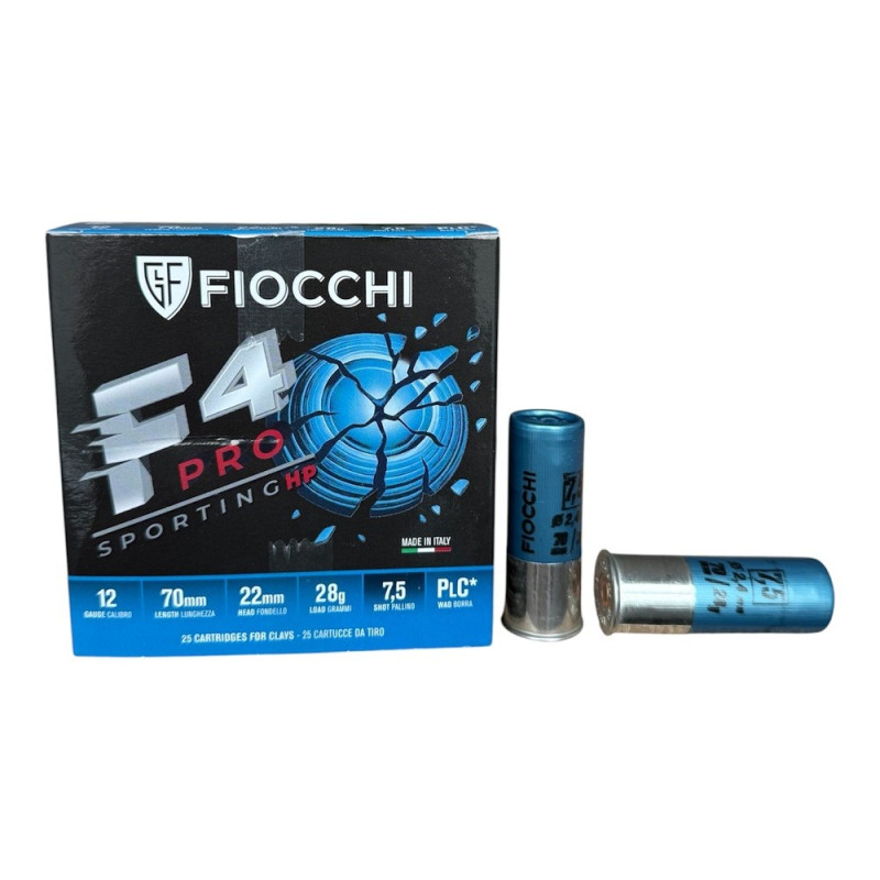 Šoviniai FIOCCHI kal. 12/70 F4 Pro Sporting HP 7.5 28g (86A10900)