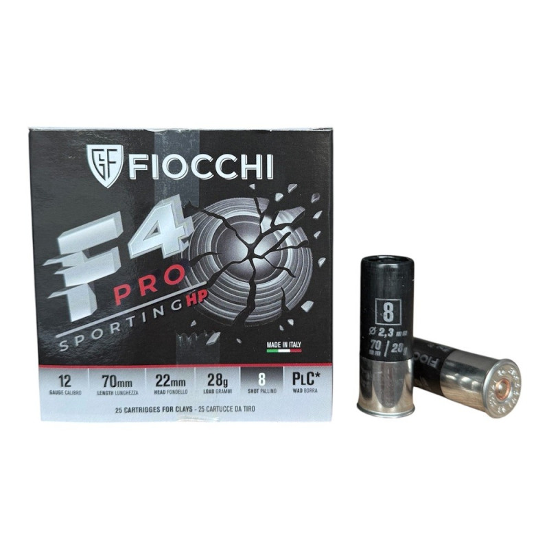 Šoviniai FIOCCHI kal. 12/70 F4 Pro Sporting HP 8 28g (86A11000)