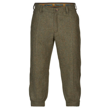 Trousers HARKILA Kenmore GTX three-quarter length (Forest green/Herringbone)