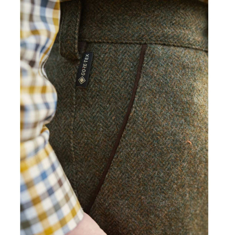 Trijų ketvirčių ilgio kelnės HARKILA Kenmore GTX (Forest green/Herringbone)