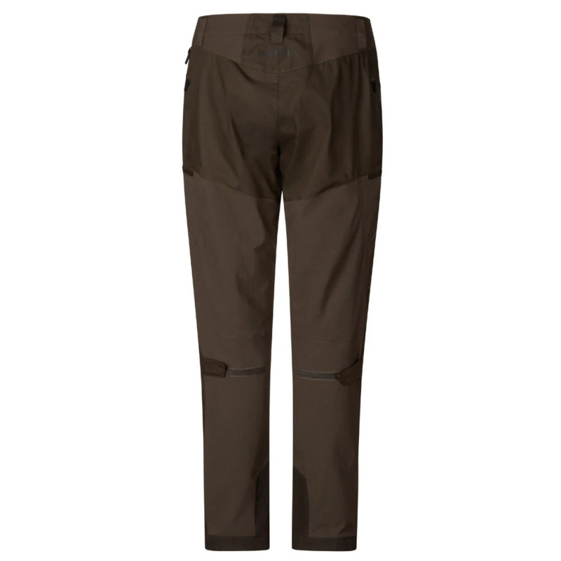 Women trousers HARKILA Runa (Slate brown/Willow green)