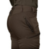 Women trousers HARKILA Runa (Slate brown/Willow green)
