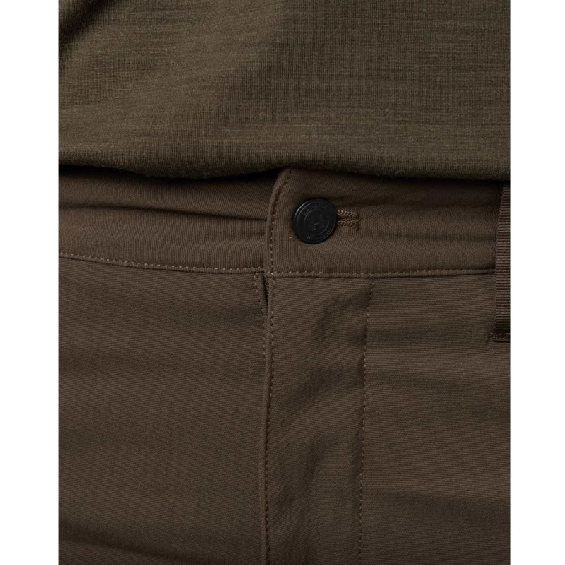 Women trousers HARKILA Runa (Slate brown/Willow green)
