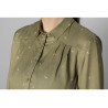 Women shirt HARKILA Abigail L/S (Dust green/Flying ducks)